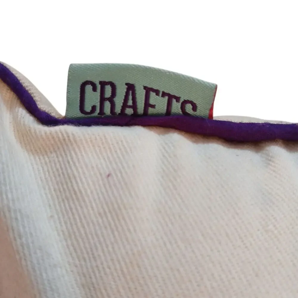 Neema Crafts Purple Teal Hippo Hippopotamus Handmade Throw‎ Pillow 14